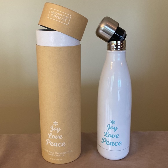 Second Cup Stainless 16 Oz water bottle  NWT - Picture 6 of 6